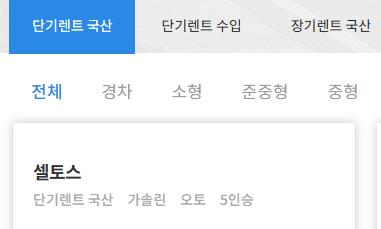 단기/장기 렌트카 게시판